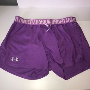 Purple Under Armour Athletic Shorts